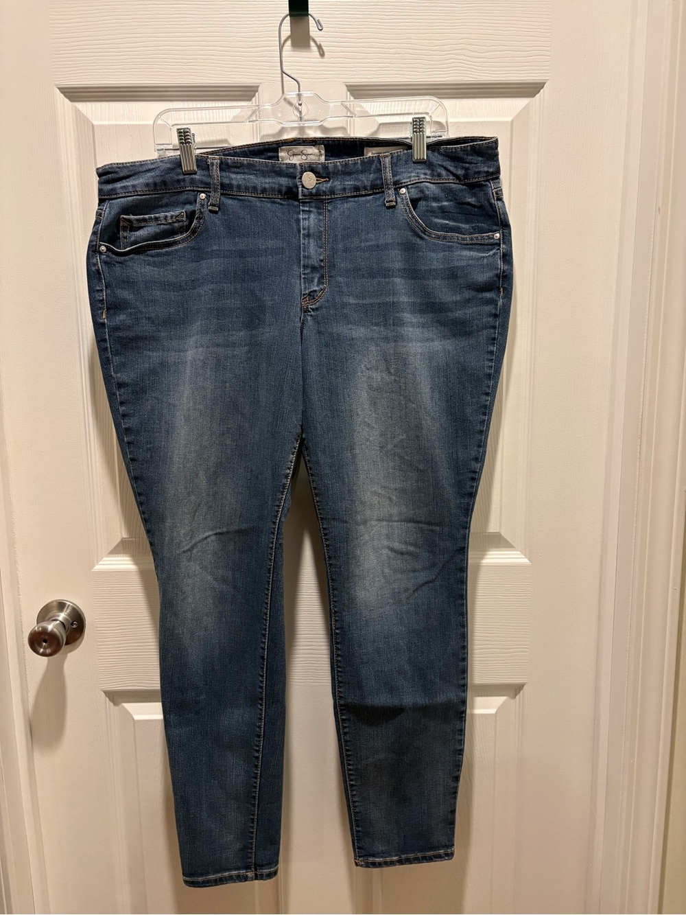Jessica Simpson Midnight Blue Forever Rolled Ankle Jeans